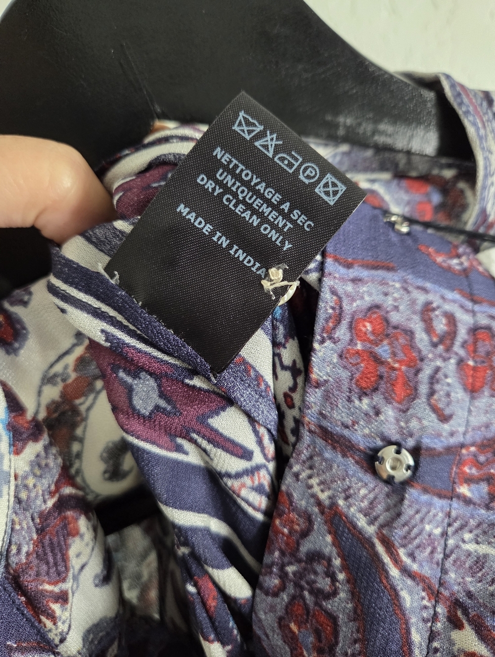 Isabel Marant Etoile Tayler Paisley Playsuit Long Sleeve Lightweight Romper - Picture 11 of 11